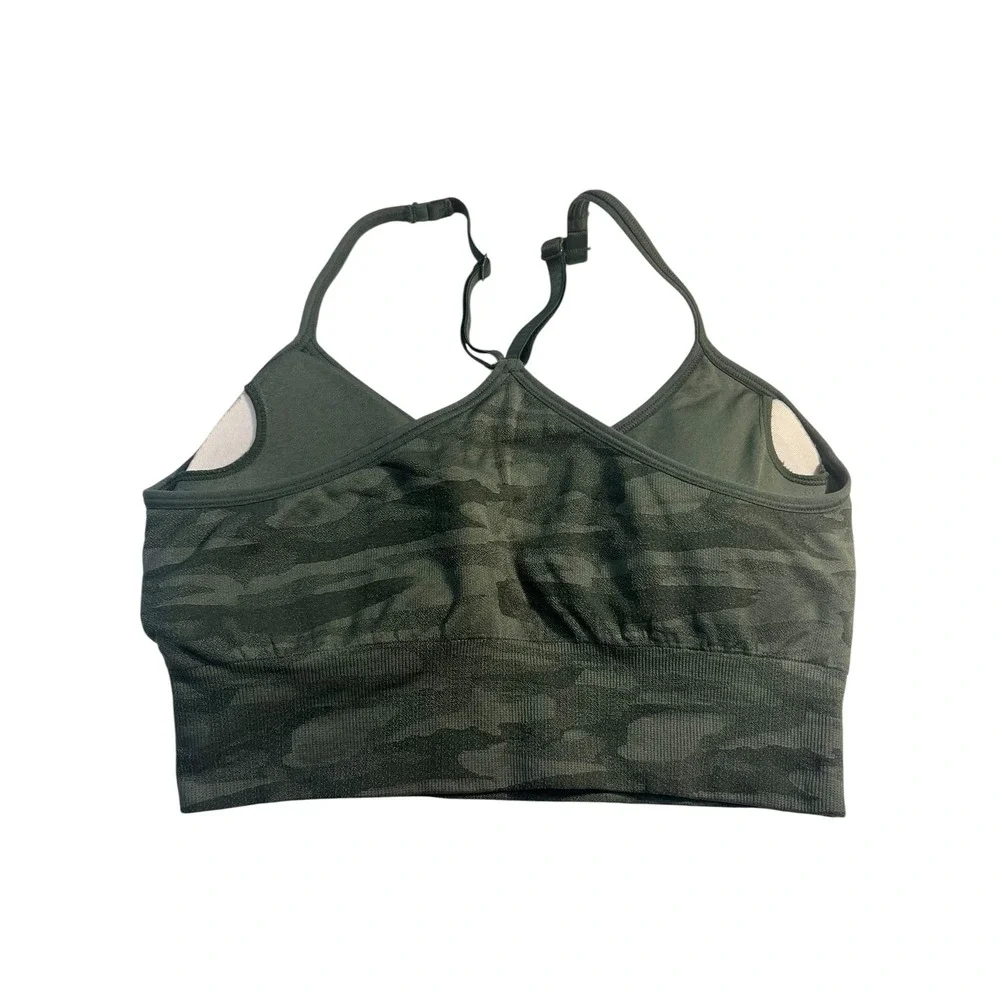 Pro-Fit Green Camo Sports Bralette Women's Size‎ Small Sports Athleisure